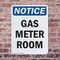 Signmission Gas Meter Room, 10 in W x Rectangle, Plastic OS-2PACK-NS-P-1014-V-13013 - alternate 6